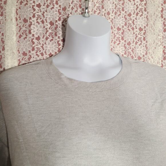 Nwt Como blu silver metallic ruffle knit thin sweater Size medium - Picture 5 of 9